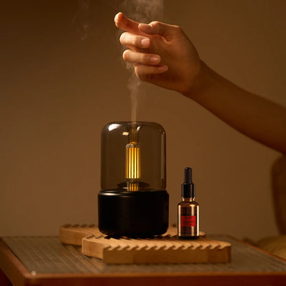 Portable Mini Aroma Diffuser- Air Humidifier Essential Oil. Cold Mist Maker Sprayer for Home.