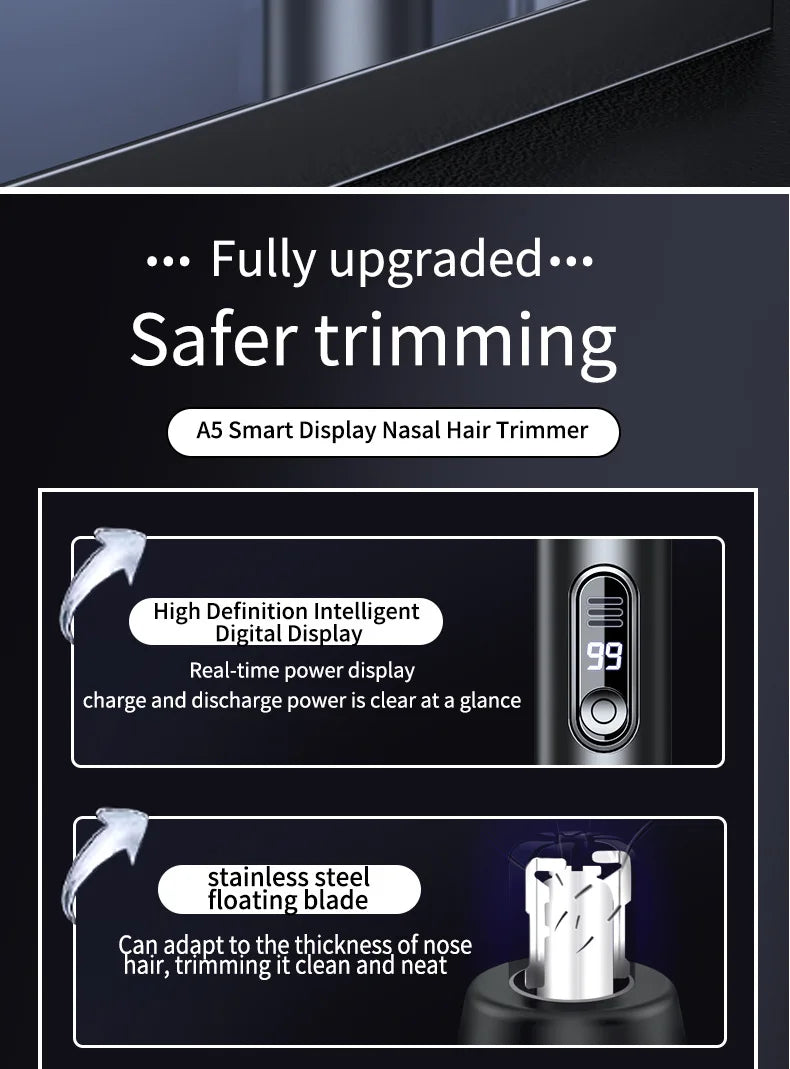 Mini Pocket Nose Hair Trimmer Clipper. Nose, Ears, Hair, Eyebrow. Waterproof Portable Trimmer For Men Women