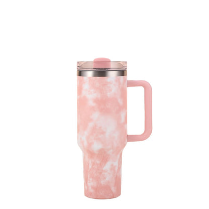 40Oz Mug Tumbler with Handle Insulated Tumbler with Lids Straw Stainless Steel Coffee Tumbler Termos Cup for Travel Thermal Mug