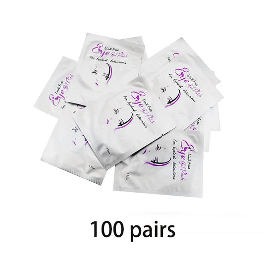 50/100 Pairs Eyelash Extension Stickers under the Eye Pad Eyelash Extension Paper Patch for Eyelash Extension Stickers Gel Patch