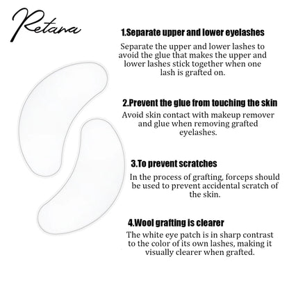 50/100 Pairs Eyelash Extension Stickers under the Eye Pad Eyelash Extension Paper Patch for Eyelash Extension Stickers Gel Patch
